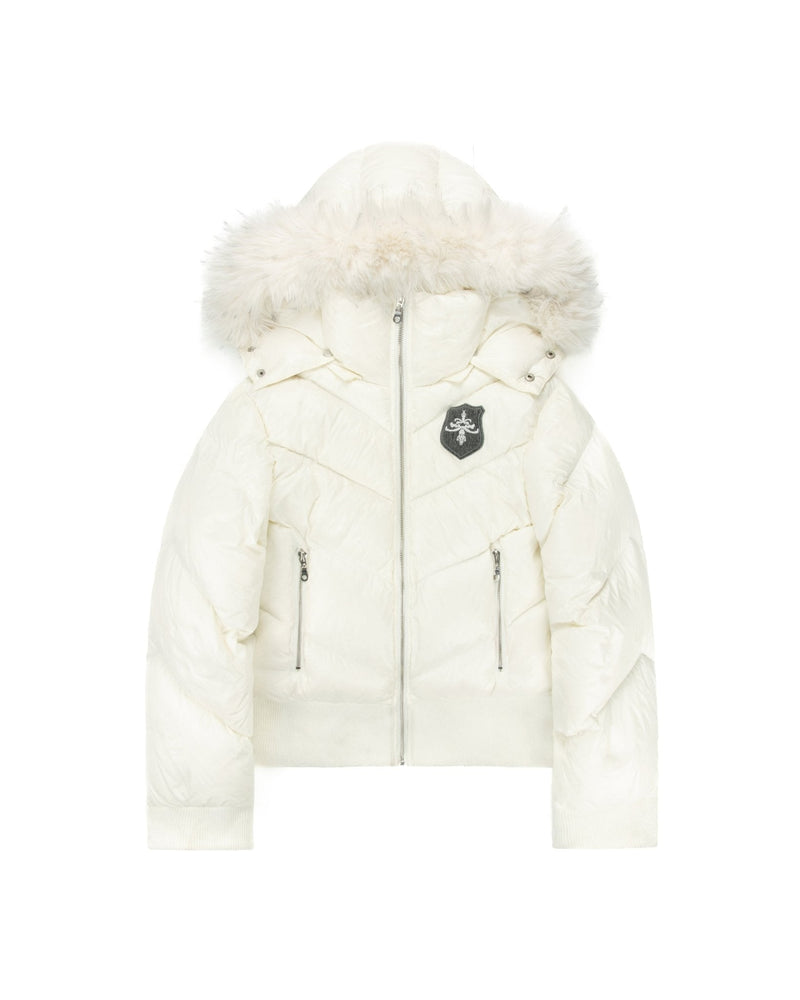 BEFORETHEFALL WHITE PUFFER JACKET - BEFORE THE FALL