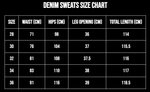 BEFORETHEFALL SILVER ASH DENIM SWEATS - BEFORE THE FALL