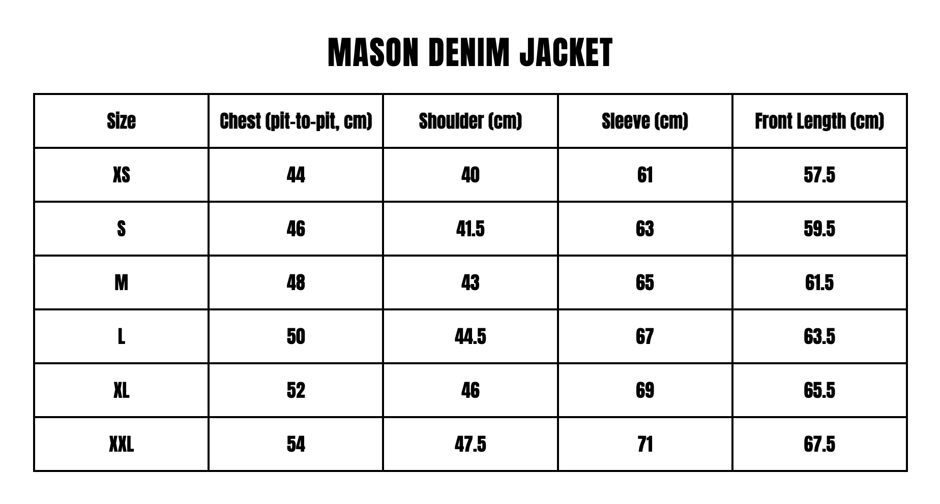 Size guide