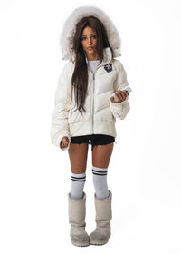 BEFORETHEFALL WHITE PUFFER JACKET - BEFORE THE FALL